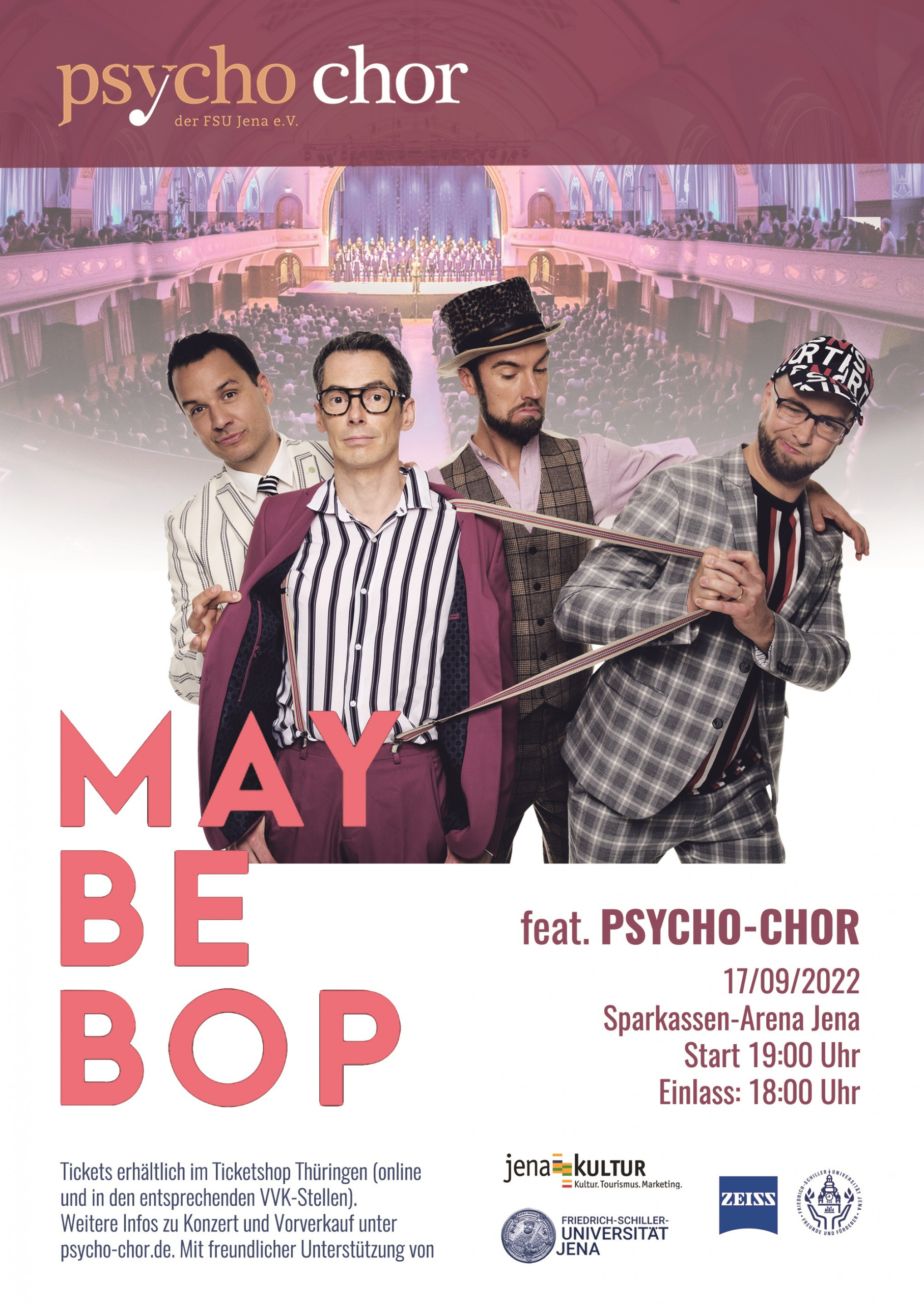 DOPPELKONZERT MIT MAYBEBOP - Psycho-Chor der FSU Jena e.V.